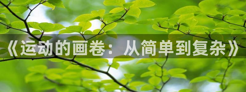 MK体育官方正版app集团logo:《运动的画卷:从简单到复